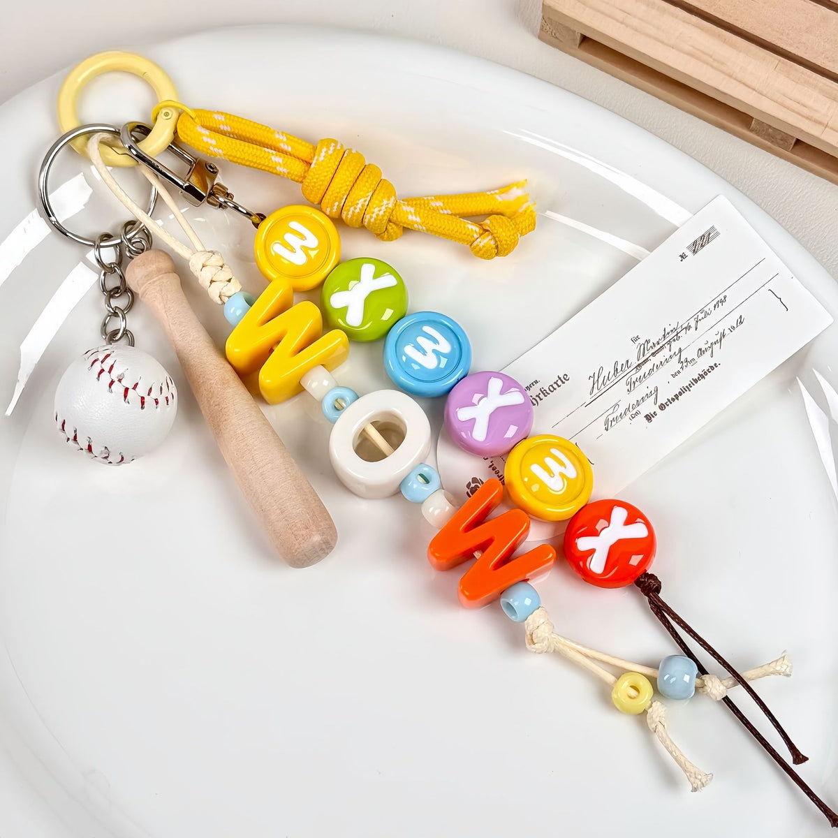 Acrylic colored letter beads with large holes, string beads and loose beads for DIY handcrafted mobile phone chain bag and keychain materials